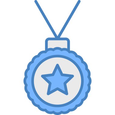 Madalya. Web simgesi basit illüstrasyon