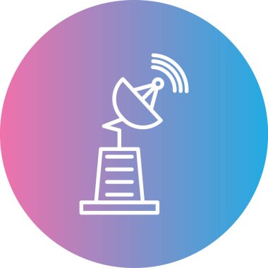 Uydu anteni. Basit resimleme