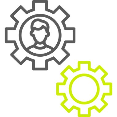 dişli simgesi vektör illüstrasyonu