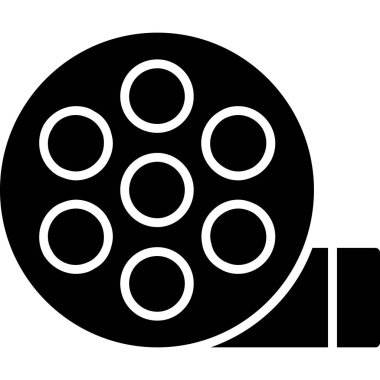 Film ikonu. vektör illüstrasyonu