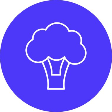 Brokoli simgesinin vektör illüstrasyonu