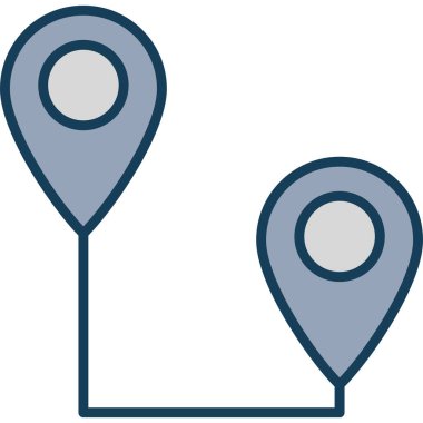 konum haritası pin simgesi - taslak biçimi