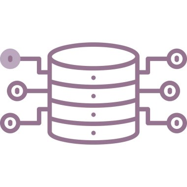 sunucu veri merkezi simgesi izole edildi