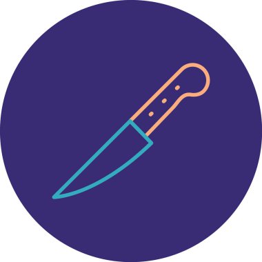 Bıçak. Web simgesi basit illüstrasyon