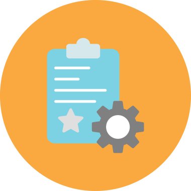 Belge. Web simgesi basit illüstrasyon