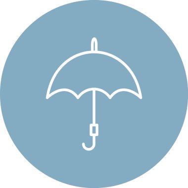 şemsiye simgesi vektör illüstrasyonu