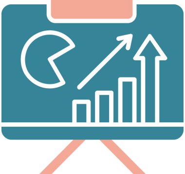 iş ve finans ikonu vektör illüstrasyonu