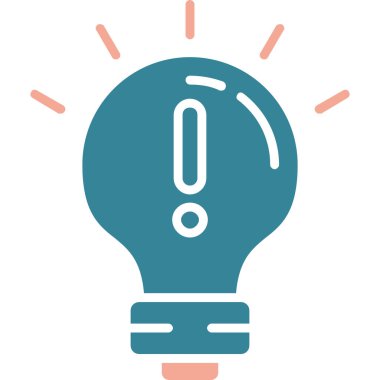 Ampul. Web simgesi vektör illüstrasyonu