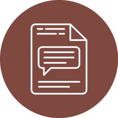 Belge modern simgesinin vektör illüstrasyonu