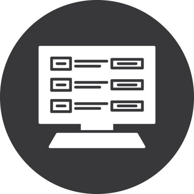 seo modern simgesinin vektör illüstrasyonu