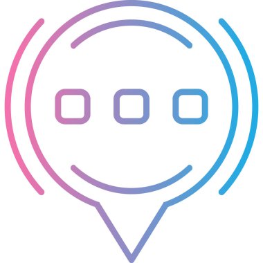 Mesaj var. Web simgesi basit illüstrasyon