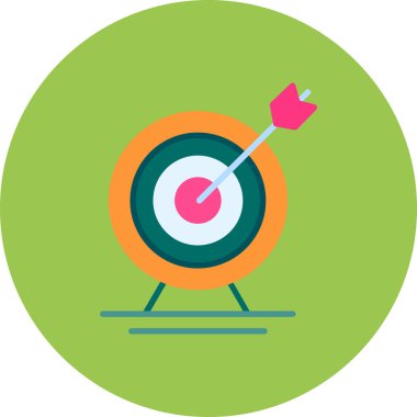 hedef simge vektör illüstrasyonu