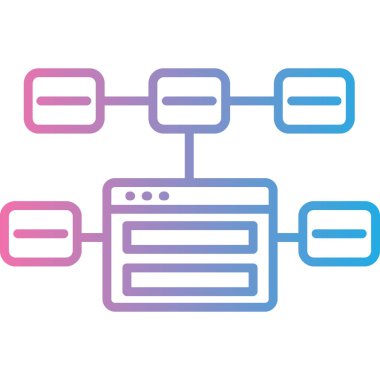 Web sayfası ikon vektör illüstrasyon tasarımı