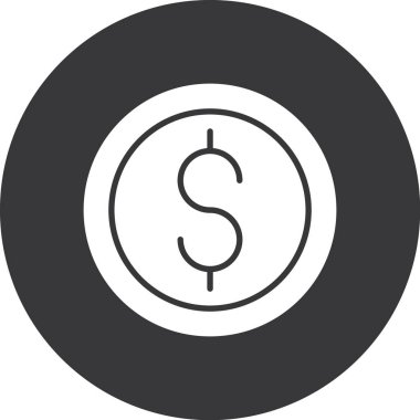 Para için. Web simgesi basit illüstrasyon