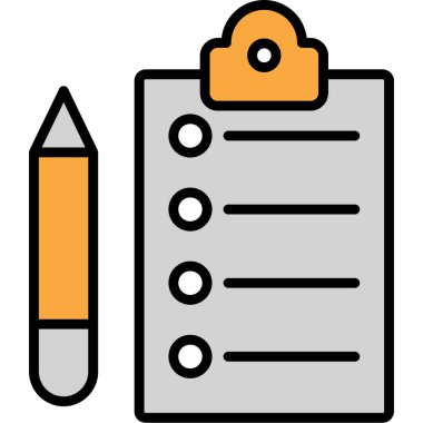 Liste vektör simge işareti simge vektör çizim kişisel ve ticari kullanım için..