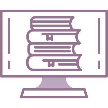 Kitap Simgesi. Vektör İllüstrasyonu