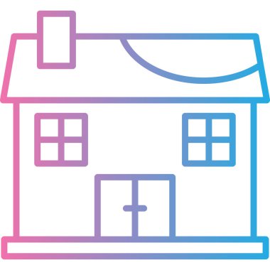 ev web simgesi basit illüstrasyon