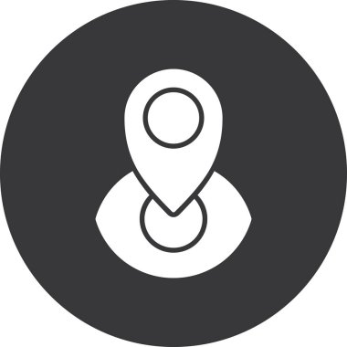 konum simgesi vektör illüstrasyonu