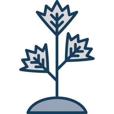 bitki simgesi vektör illüstrasyonu