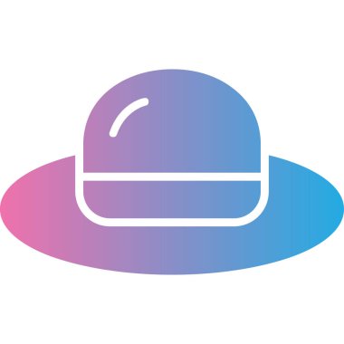 Şapka. Web simgesi basit illüstrasyon