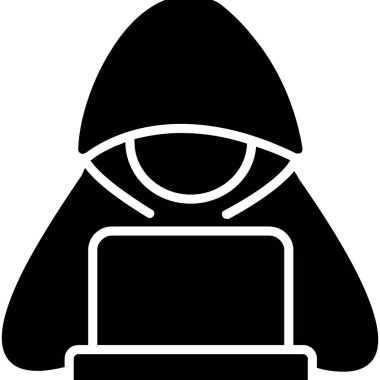 Hacker hackleme simgesi somut - biçimi