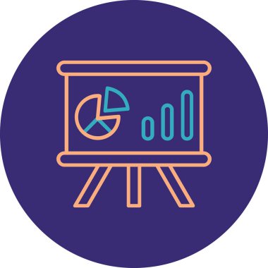 iş ve finans ikonu vektör illüstrasyonu