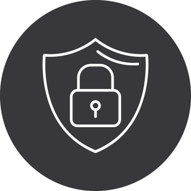 güvenli simge vektör çizim