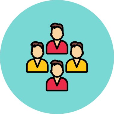 insanlar simge vektör illüstrasyonu