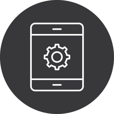 akıllı telefon simgesi vektör illüstrasyonu