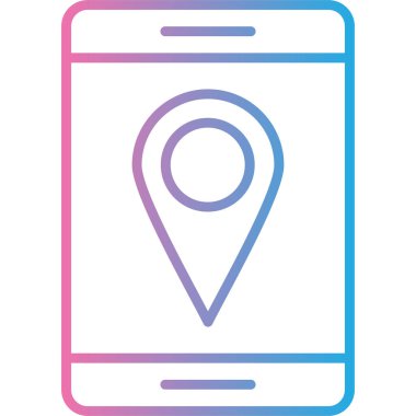 konumu simgesi harita, illüstrasyon vektör