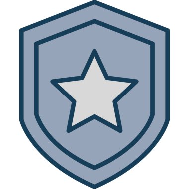 Rozet rozet simgesi - taslak biçimi