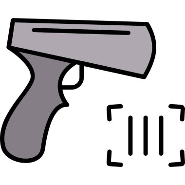 Silah. Web simgesi basit illüstrasyon