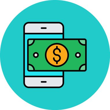 mobil ödeme vektör simgesi