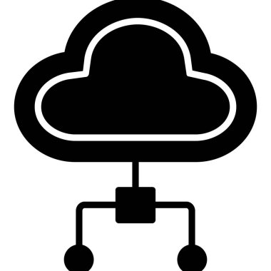 bulut hesaplama vektörü simgesi