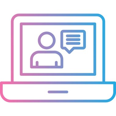 bilgisayar ekranı simgesi, modern vektör illüstrasyonu