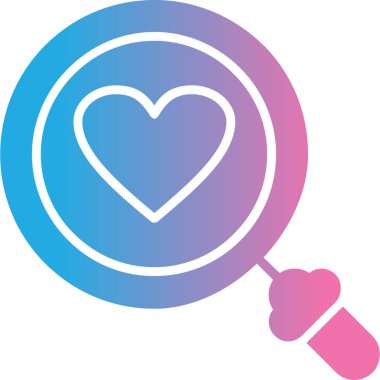 Kalp. Web simgesi basit illüstrasyon