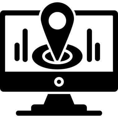 Harita işaretleyici. Web simgesi