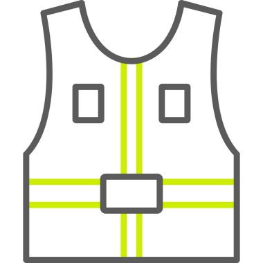 Yelek. Web simgesi basit illüstrasyon