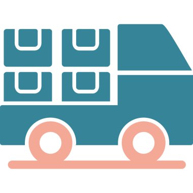 kamyon vektör simgesi, modern biçim