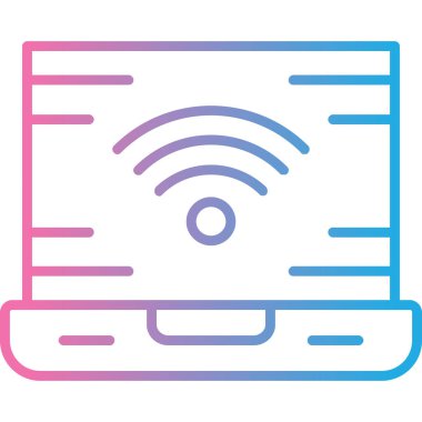 Wifi simgesi, vektör illüstrasyonu