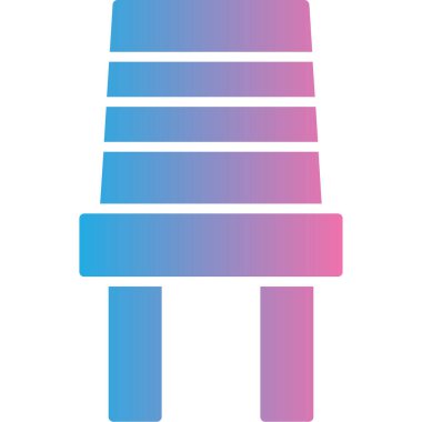 Tek bir izole simgenin vektör illüstrasyonu