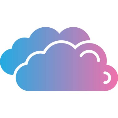 Soyut arkaplanda bulut simgesi izole edildi