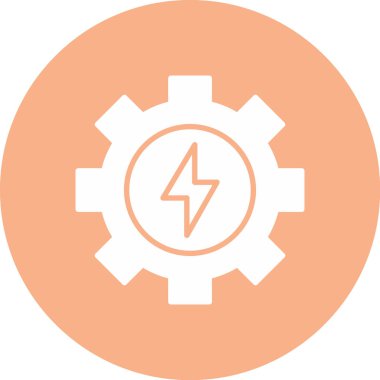 Bir güç simgesinin vektör illüstrasyonu