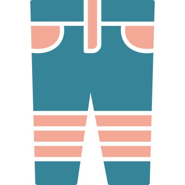 Kışlık giysiler, illüstrasyon, beyaz arkaplanda vektör.