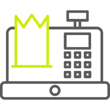 Pozisyon terminalinin vektör illüstrasyonu