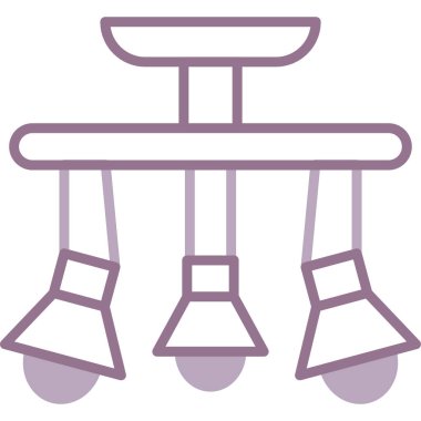 Masa lambası. Web simgesi basit illüstrasyon