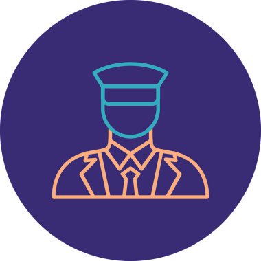 Bir insan simgesinin vektör illüstrasyonu