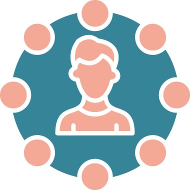 İş yönetimi ikonu. vektör illüstrasyonu