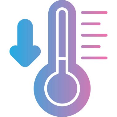 Sıcaklık. Web simgesi basit illüstrasyon