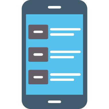 Cep telefonu. Web simgesi basit tasarım